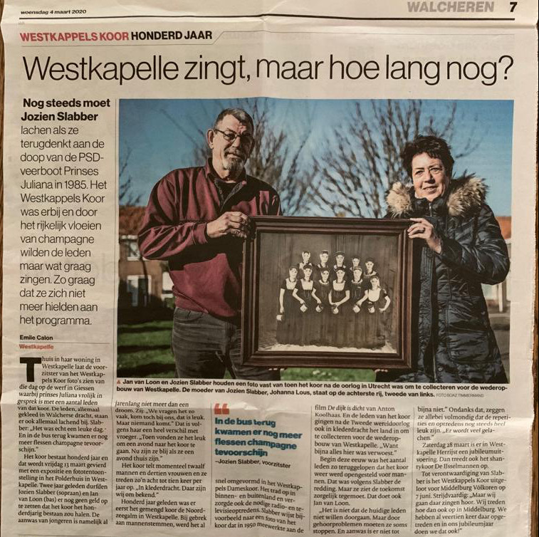 Westkapelle zingt, maar hoelang nog?